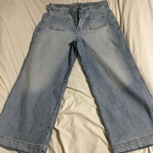 Old Navy Sky Blue Wide Leg Jeans